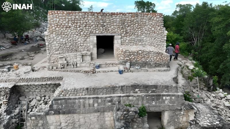 Acrópole da Zona Arqueológica de Ek' Balam,