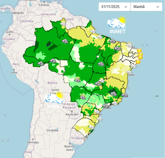 La Niña chega com tudo em novembro trazendo frio e muita chuva