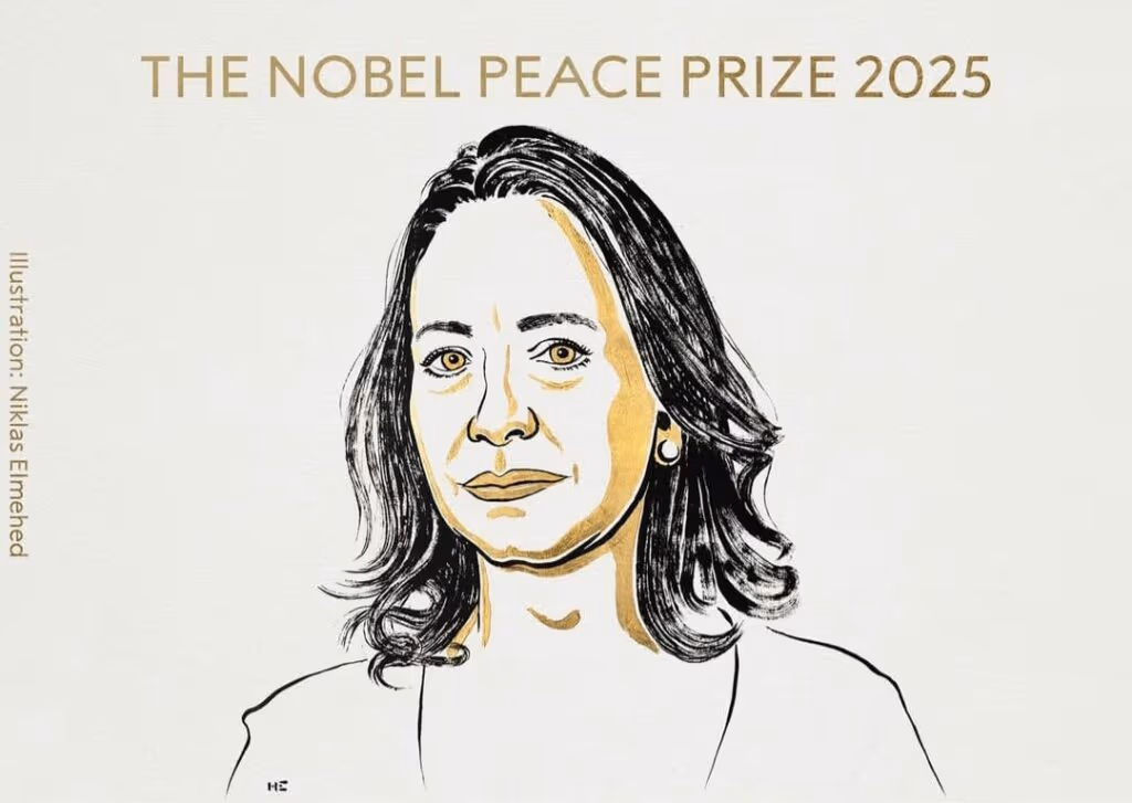 María Corina Machado vai a Oslo para receber Nobel da Paz