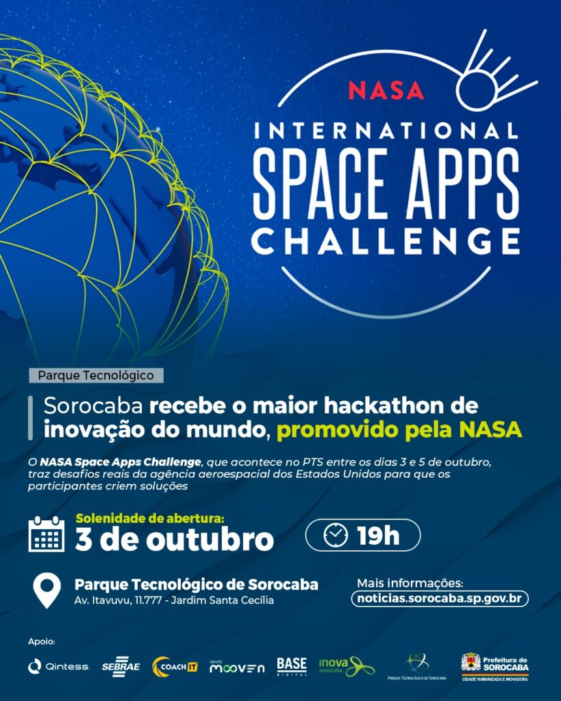 NASA promove o maior hackathon de inovação do mundo em Sorocaba