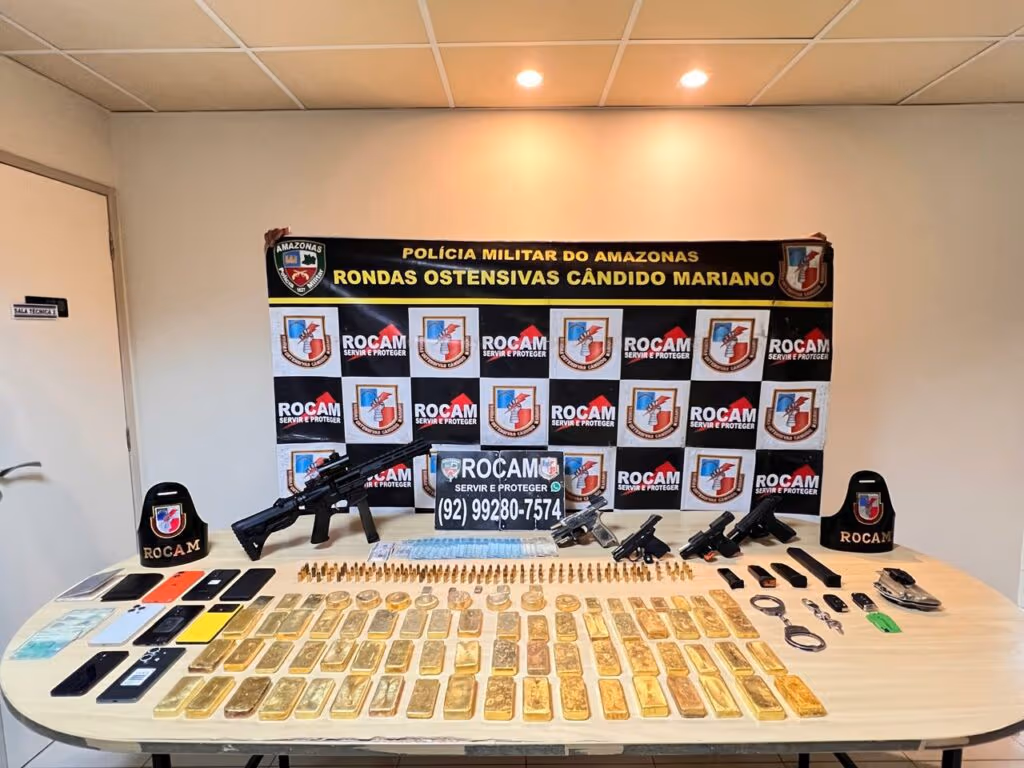 Policiais são presos com R$ 45 milhões em barras de ouro no Amazonas