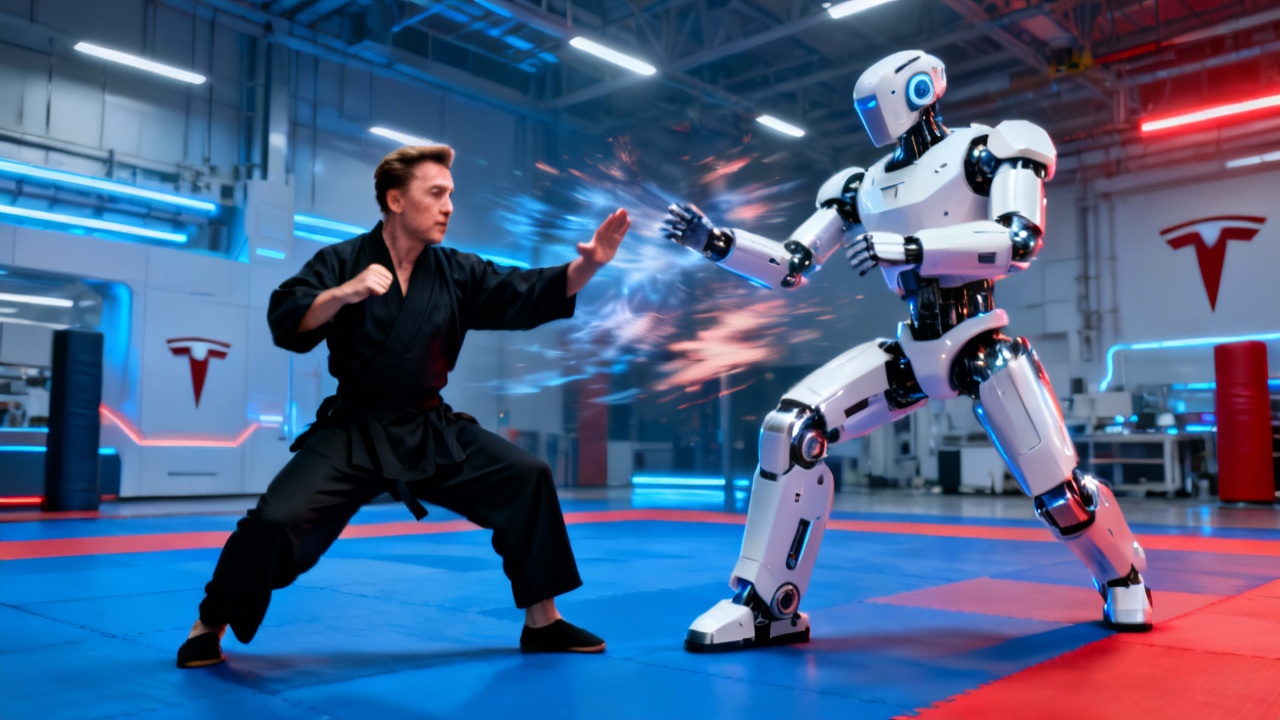 Sim, é verdade que o robô humanoide de Elon Musk luta Kung Fu