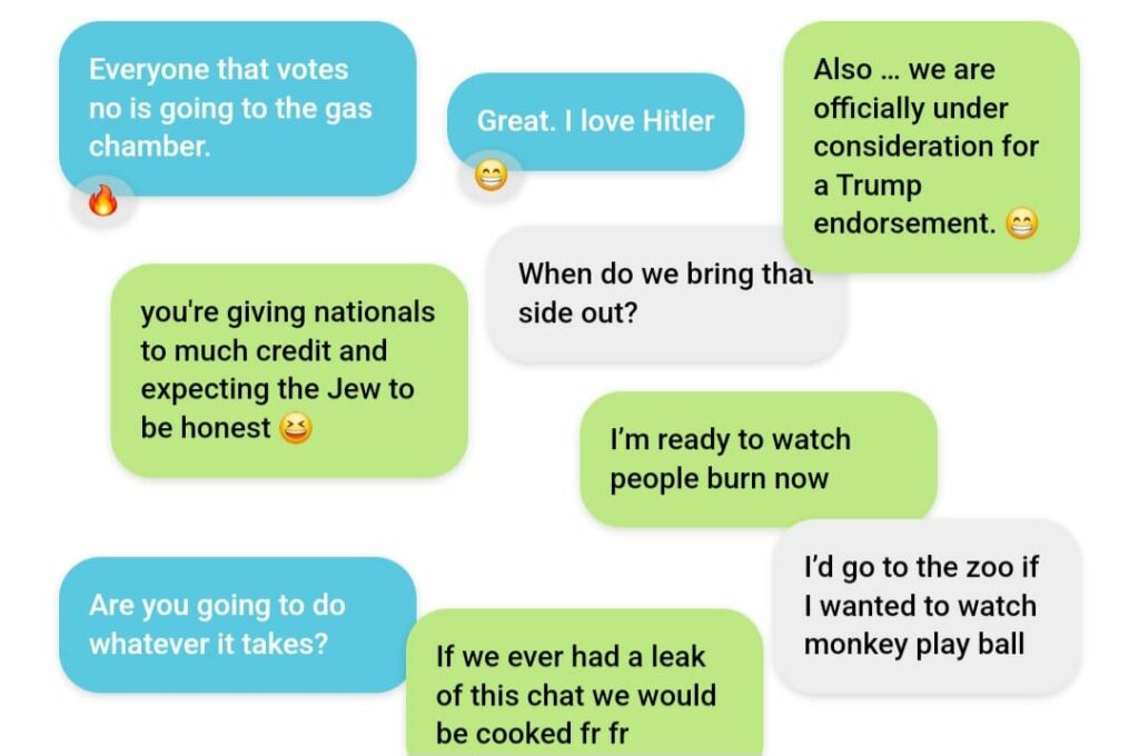 Vazam conversas racistas de jovens republicanos no Telegram