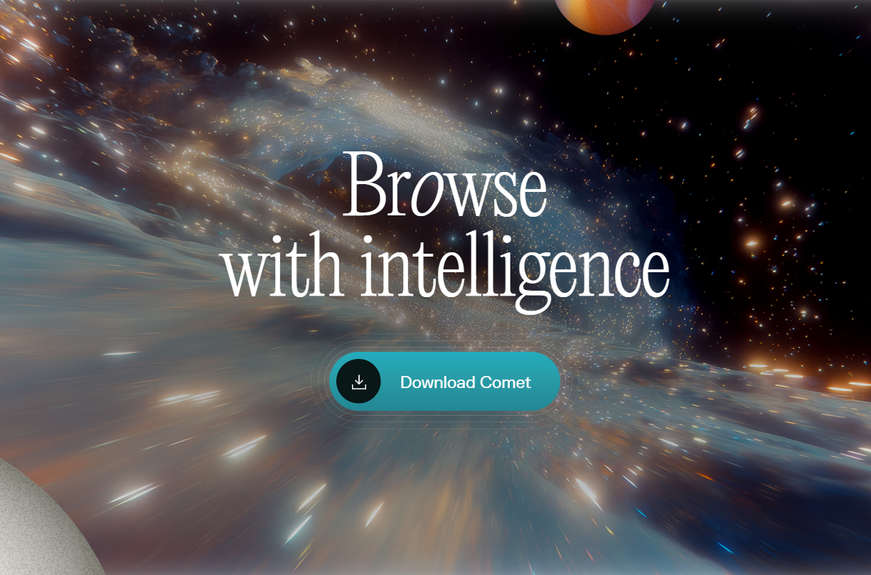 Perplexity libera o navegador Comet com inteligência artificial integrada