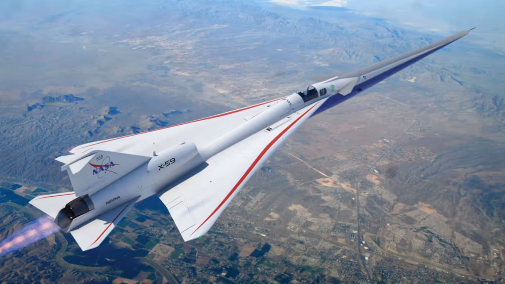 Como funciona o X-59, avião supersônico da NASA que liga EUA e Londres em 3 horas