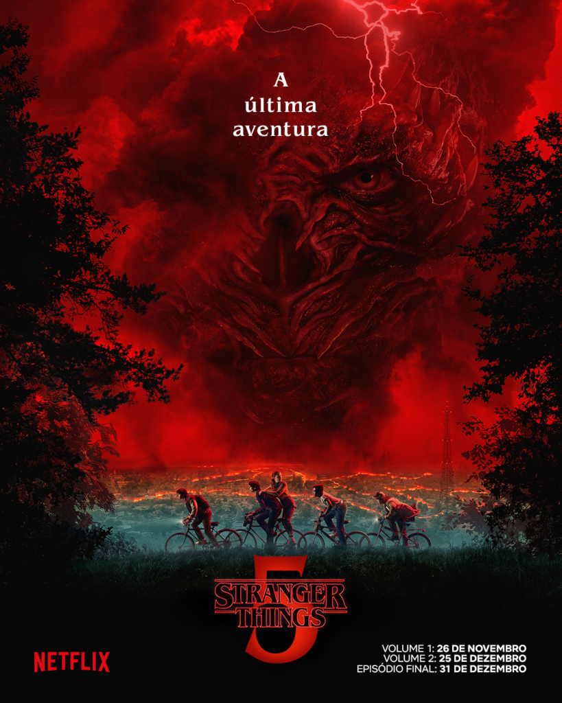 Capa da 5° temporada de Stranger Things - Reprodução/Netflix