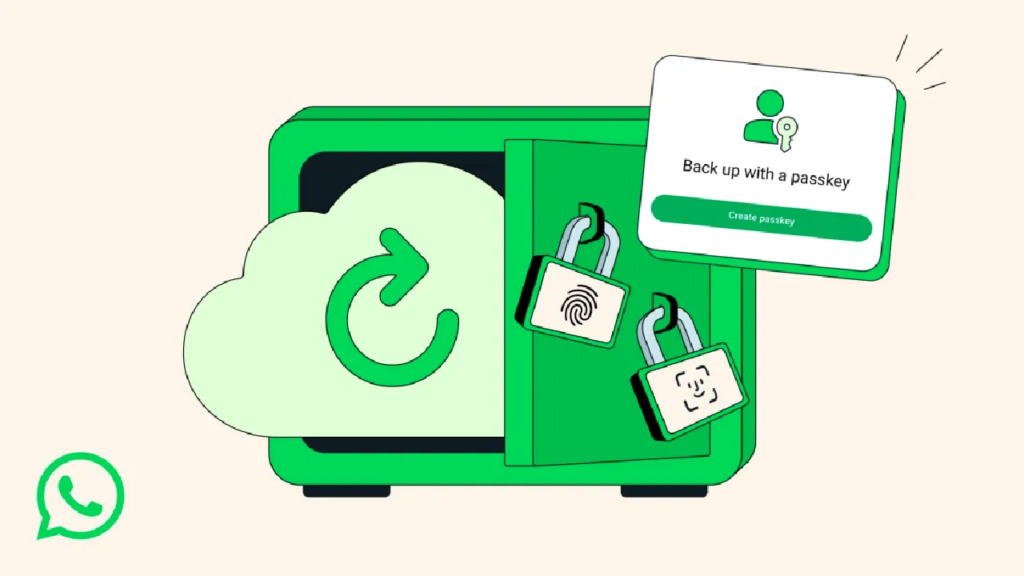 Backup do WhatsApp fica mais seguro com novo sistema de passkeys