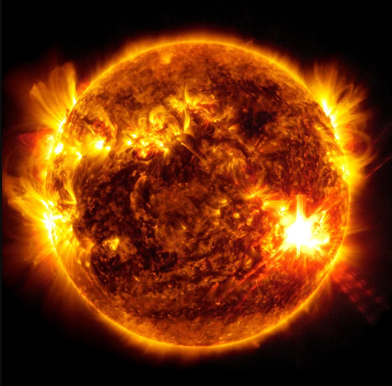 Missões espaciais tiveram que reduzir suas atividades para evitar danos e passaram a coletar dados para estudos futuros - Reprodução/NASA/SDO