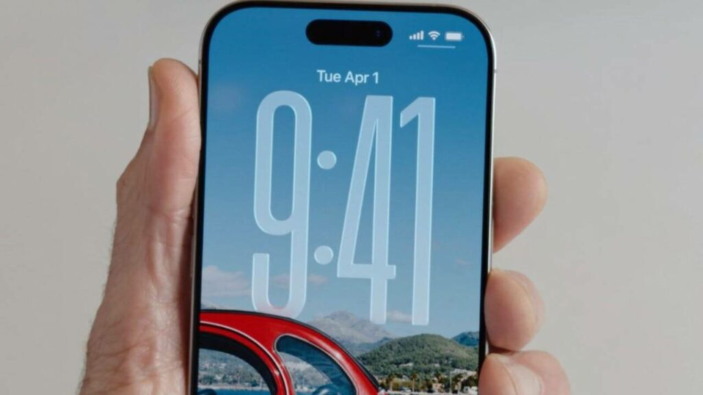 Como deixar o relógio do iPhone maior na tela bloqueada