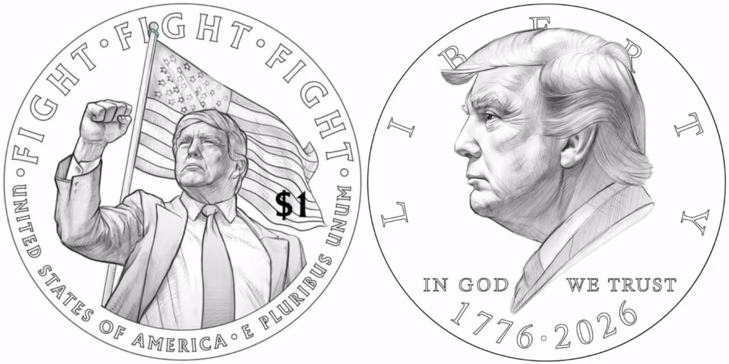 Proposta de cunhagem de moeda com imagem de Trump avança