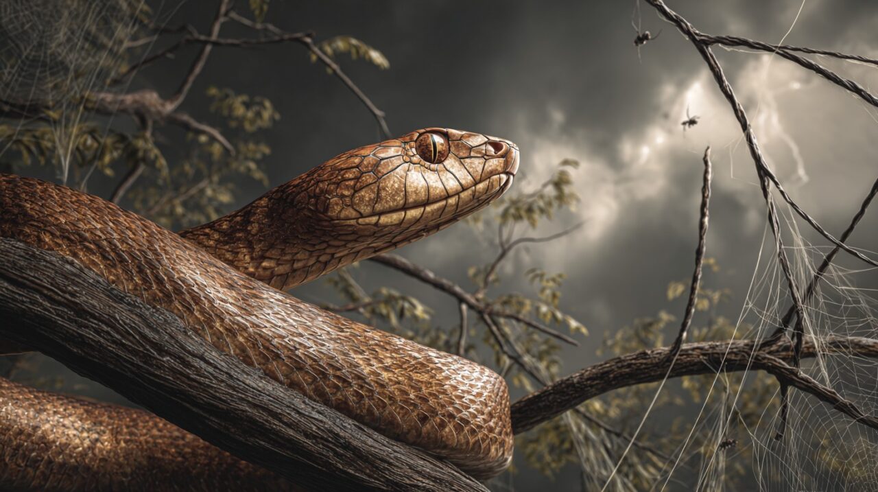 Já se fala em desastre ecológico após a chegada de cobras e milhões de aranhas à pequena ilha do Pacífico