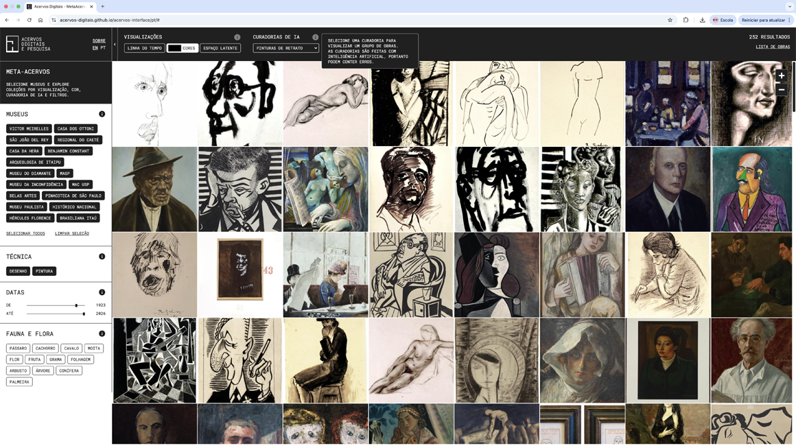 Navegador usa IA para proporcionar imersão em coleções de arte