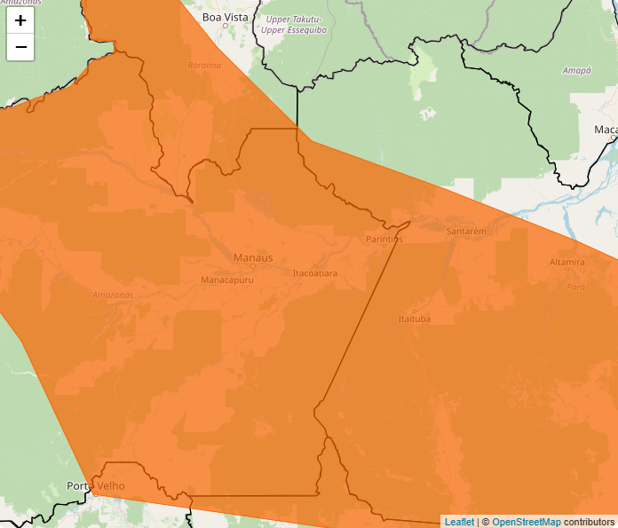 Alerta Inmet para fortes chuvas nesse final de semana, dias 29 e 30