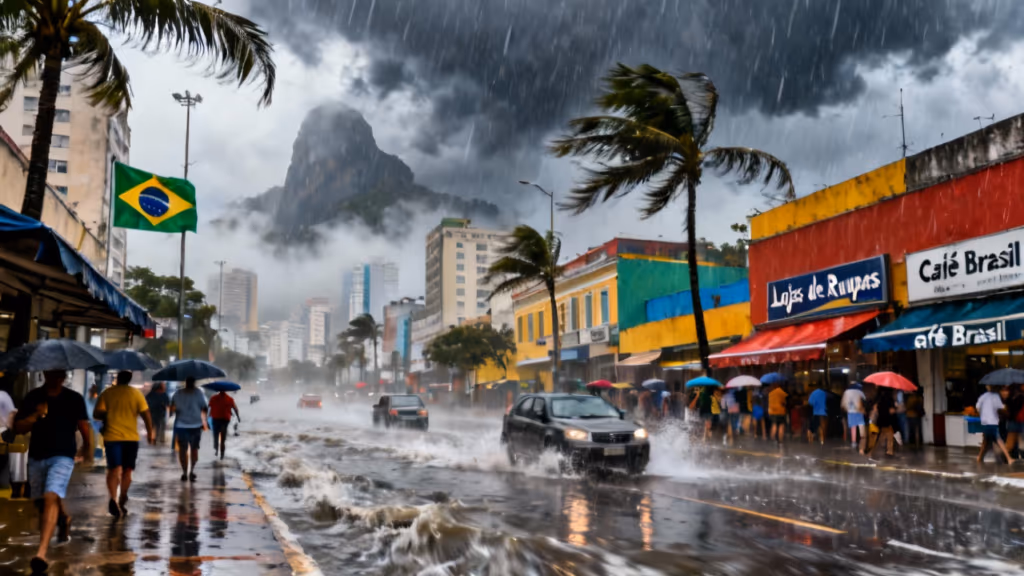 Alerta Inmet para fortes chuvas acompanhada de tempestade nos dias 08 e 09
