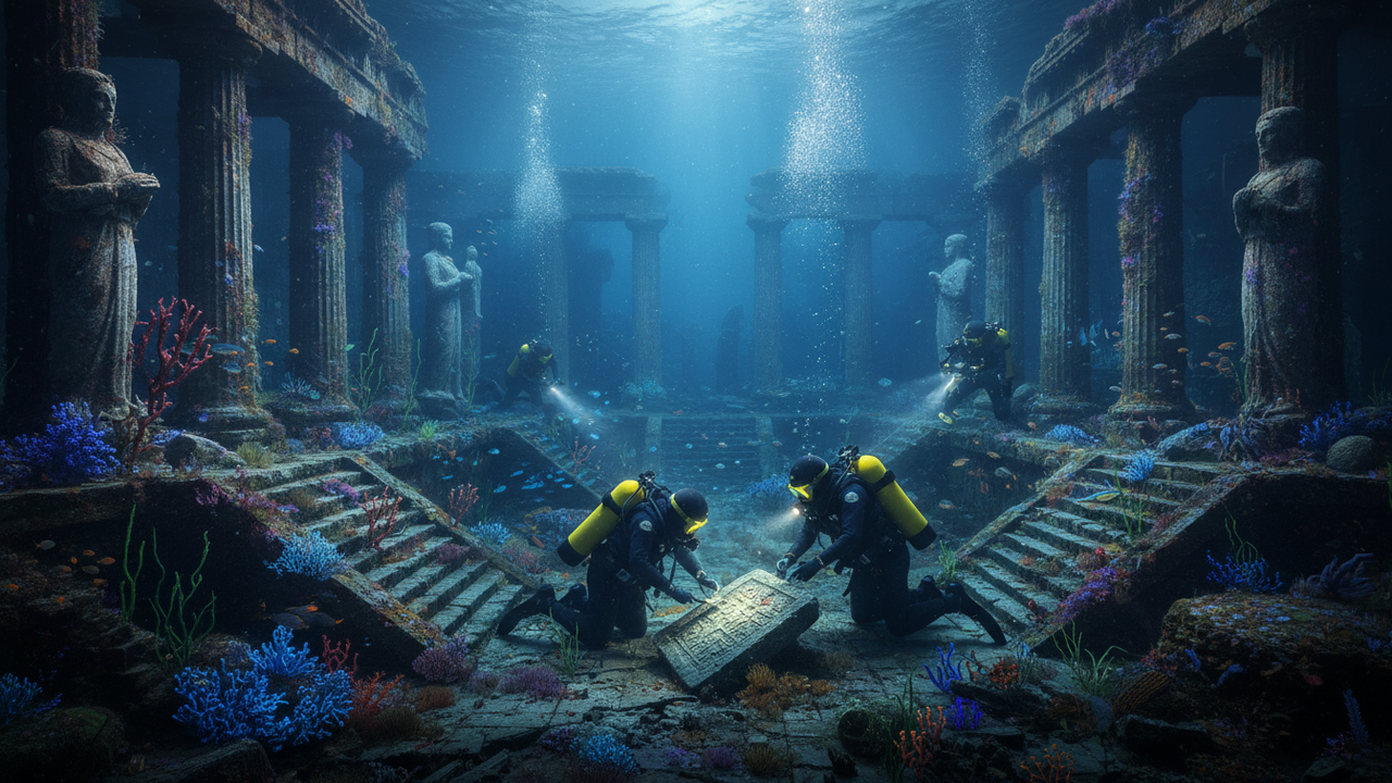 Arqueólogos fazem descoberta do século ao acharem metrópole semelhante à Atlântida no fundo de um lago