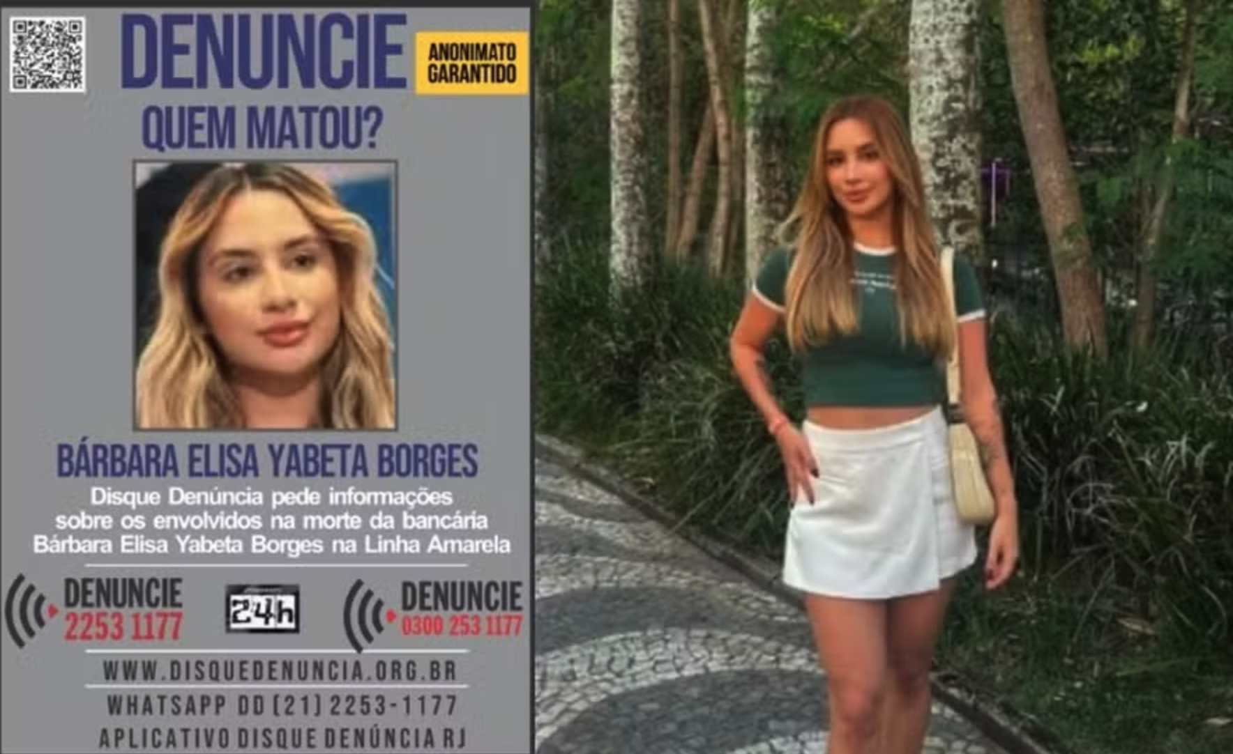 Disque Denúncia busca informações sobre morte de bancária na Linha Amarela