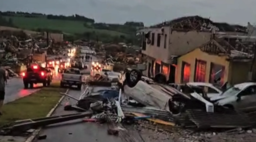 Tornado no Paraná teve ventos acima de 250 km/h