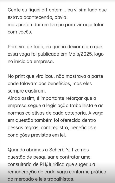 Ex-Masterchef, Isa Scherer se envolve em polêmica por vaga de emprego