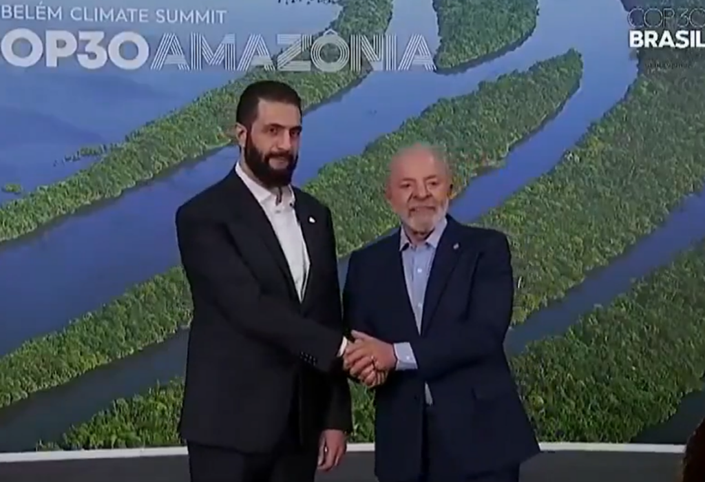 Crusoé: Ex-terrorista, presidente sírio encontra Lula na COP30