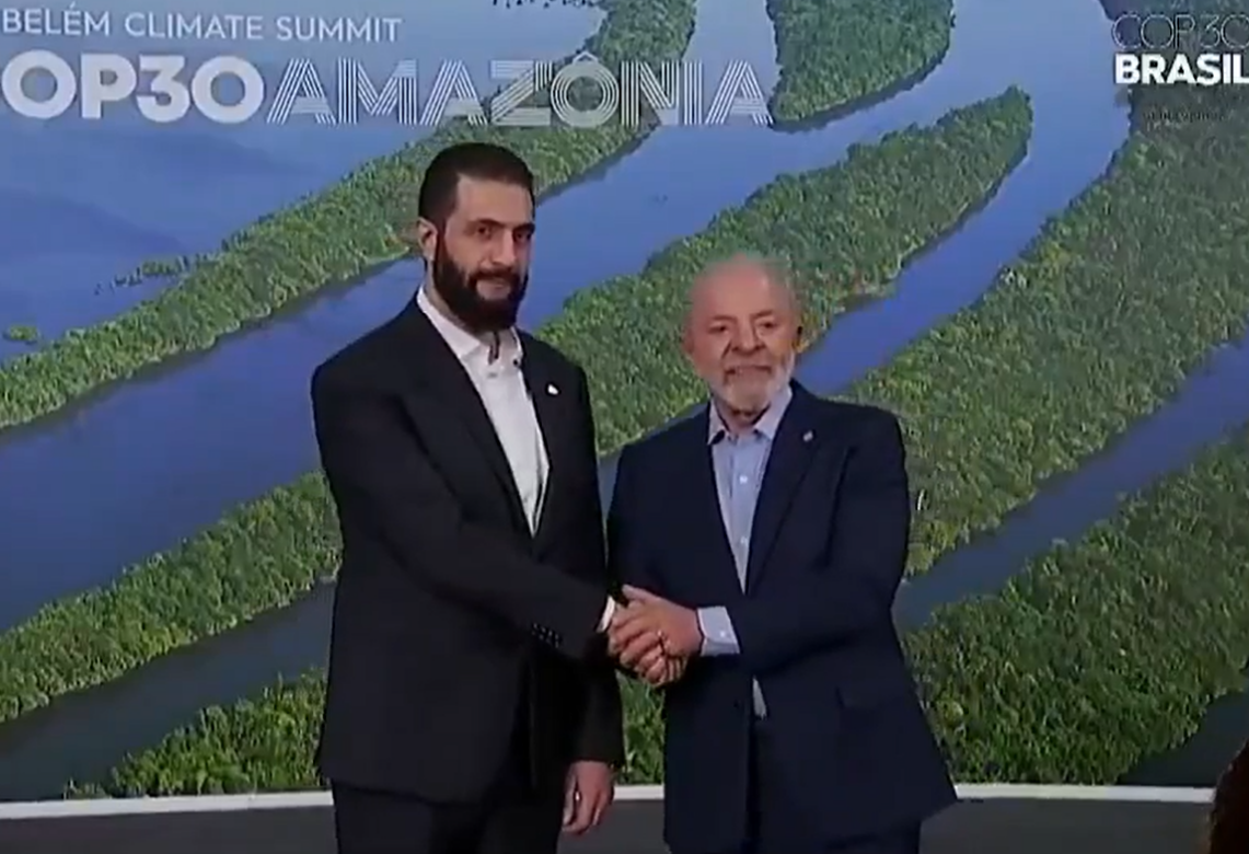 Crusoé: Ex-terrorista, presidente sírio encontra Lula na COP30