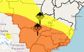 Inmet emite alerta para temporais em Minas Gerais