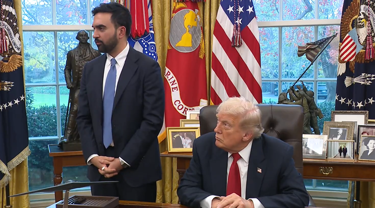 “Queremos que a cidade que amamos vá muito bem”, diz Trump ao lado de Mamdani