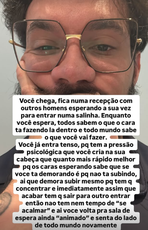 Eliezer revela o desconforto de um exame que os homens têm vergonha