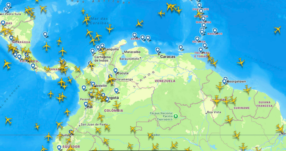 Venezuela amanhece sem aviões civis após ordem de Trump
