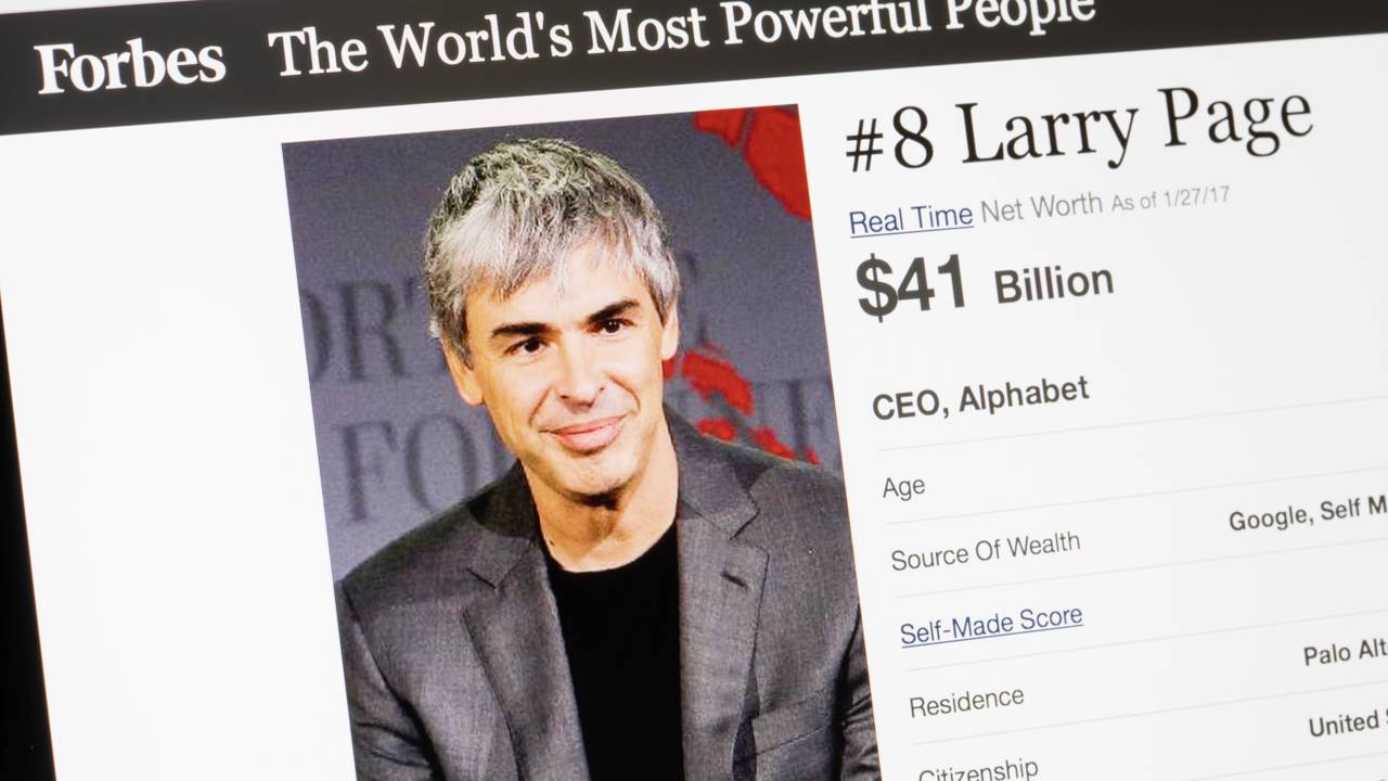 Cofundador do Google deixa Jeff Bezos para trás na lista dos homens mais ricos do mundo