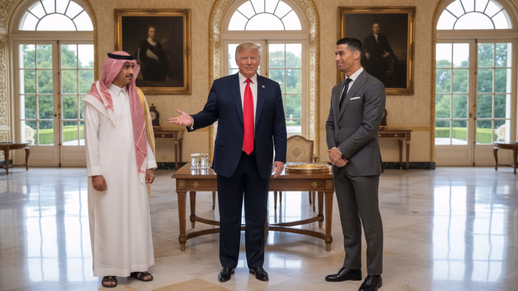 Cristiano Ronaldo fará companhia a príncipe saudita em reunião com Trump