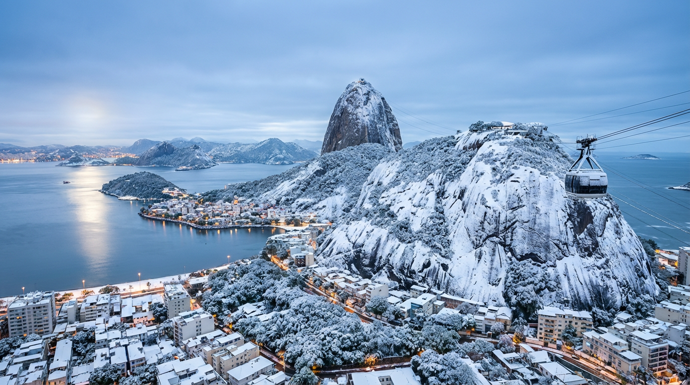 E se nevasse no Brasil? IA reproduz grandes cidades brasileiras cobertas por neve e elas ficam lindas