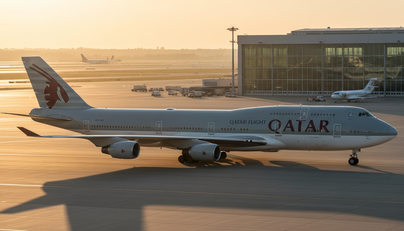 Emir do Catar possui jato tão grande que aeroporto da Sardenha preciso ser modernizado para recebê-lo