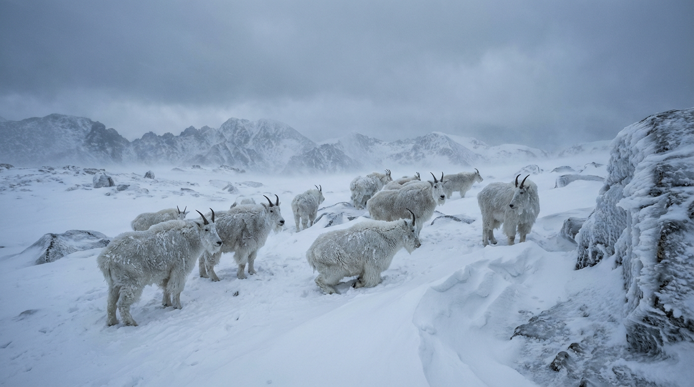 Frio extremo congelou animais no norte da Noruega