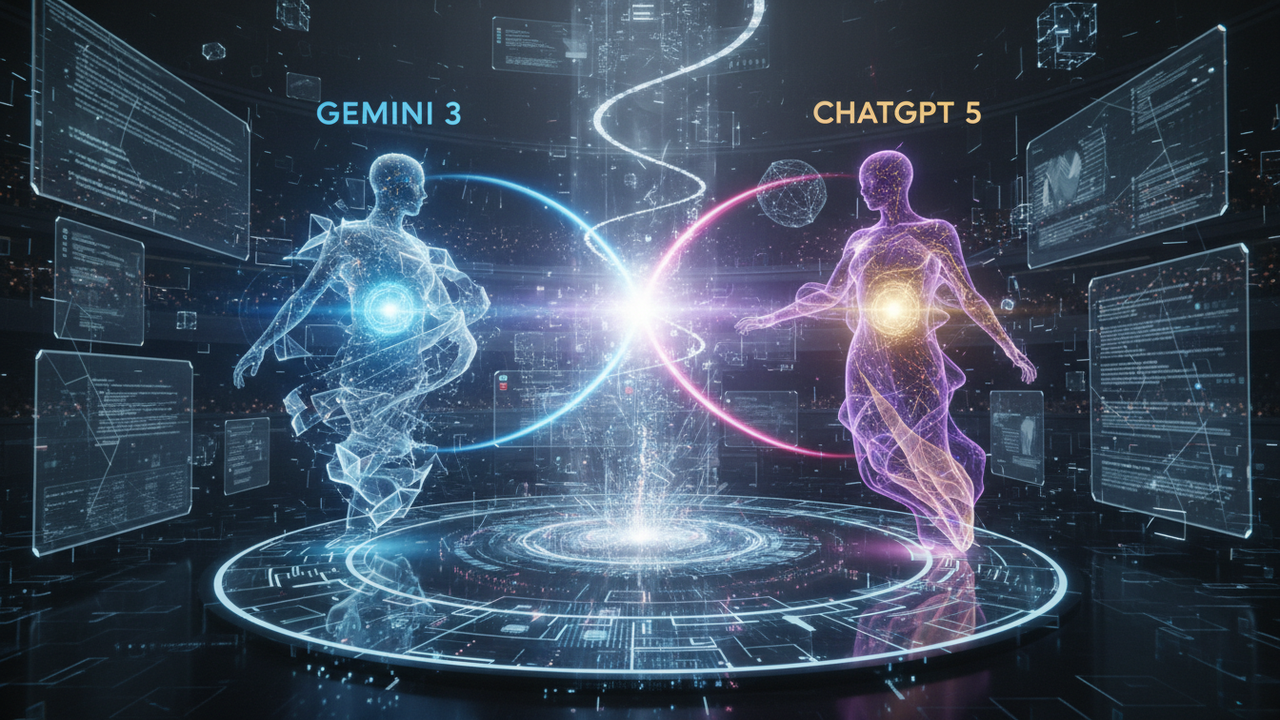 Gemini 3 x ChatGPT 5: Nova IA do Google chega com ultra poder de raciocínio