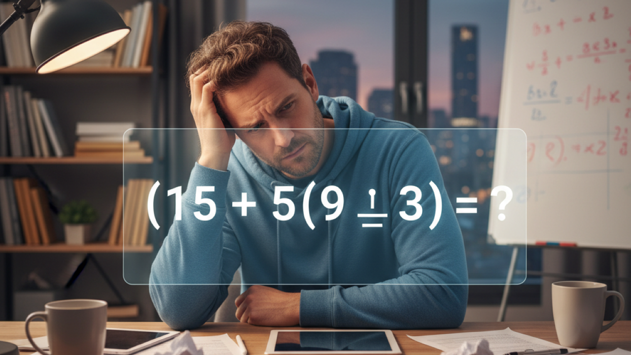 Essa expressão está confundindo até quem domina matemática