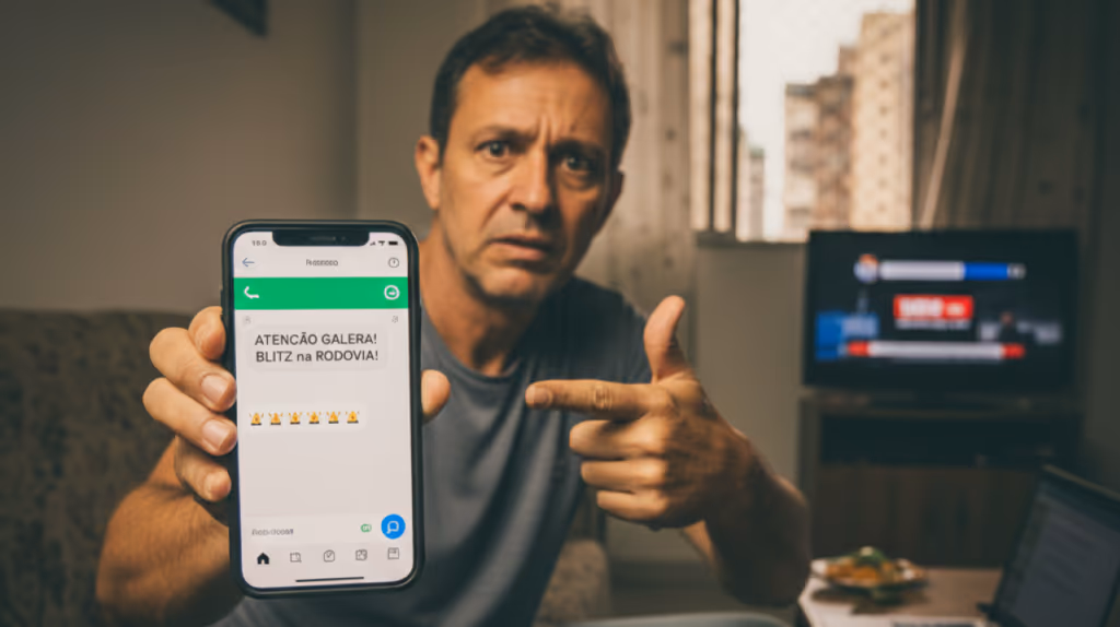 O que diz a lei sobre alertar a localização de blitz em grupos do WhatsApp