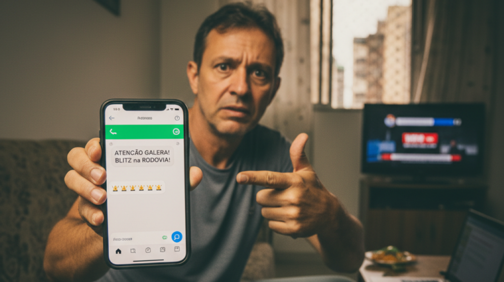 O que diz a lei sobre alertar blitz em grupos de WhatsApp