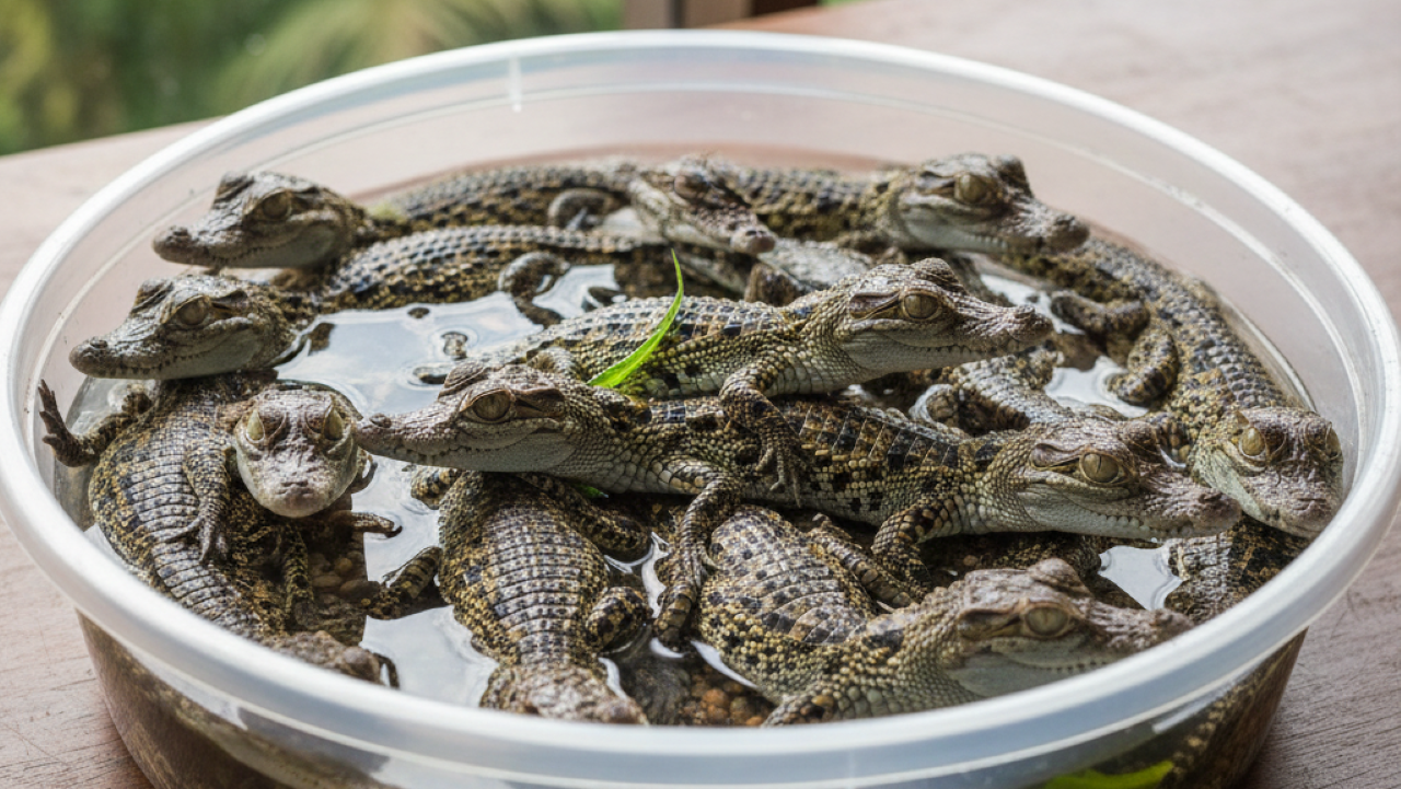 O barulho desses filhotes de crocodilo viralizou entre fãs de Star Wars