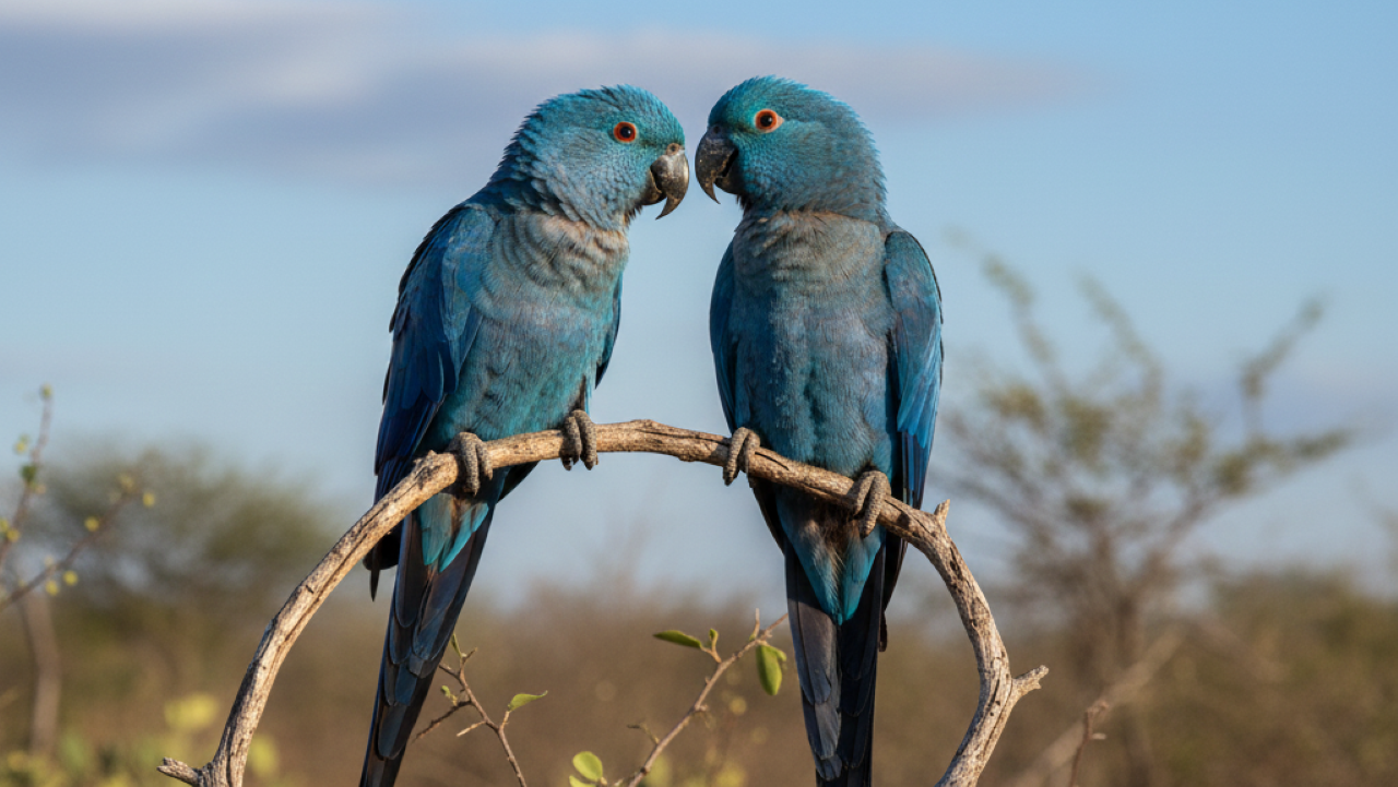 Ministério do meio ambiente confirma vírus letal nas últimas ararinhas-azul vivas na natureza
