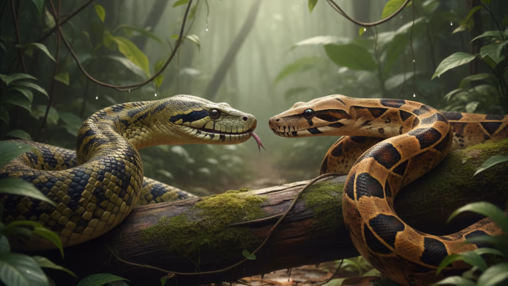 Qual a diferença entre Sucuri, anaconda e jibóia?
