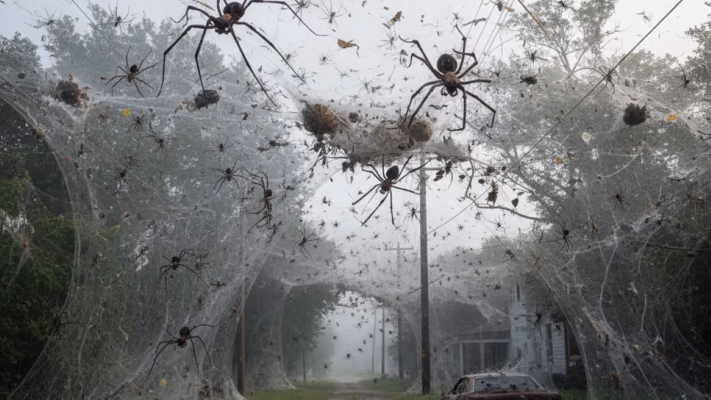 Maior teia de aranha do mundo foi descoberta e abriga mais de 100 mil aranhas