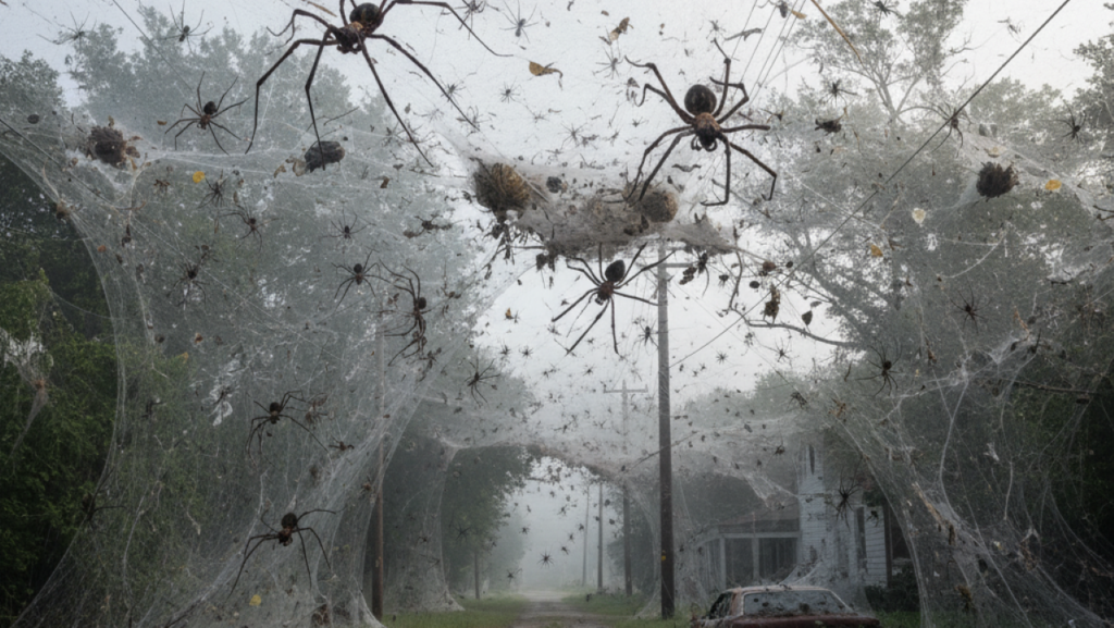 Maior teia de aranha do mundo foi descoberta e abriga mais de 100 mil aranhas
