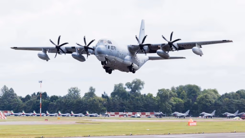 KC-130J da Alemanha faz primeiro reabastecimento de Eurofighters e reforça integração franco-alemã
