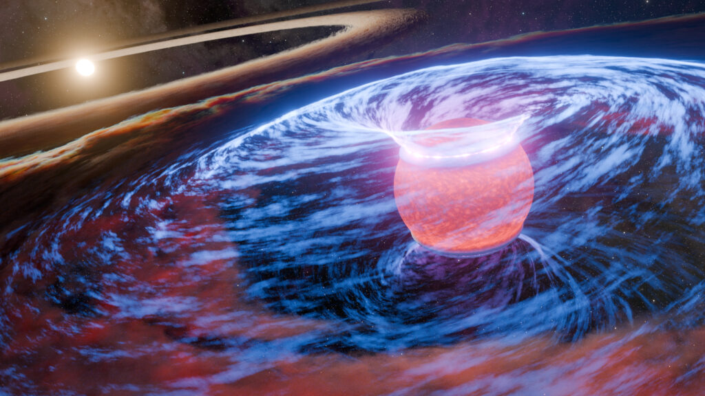 NASA divulga registro inédito de Planeta ‘bebê’ em anel ao redor de uma estrela