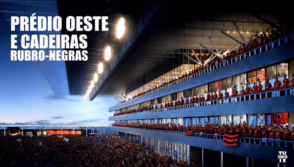 Nova arena Rubro-Negra terá aporte inicial de R$ 450 milhões e vai ter arquibancada coberta