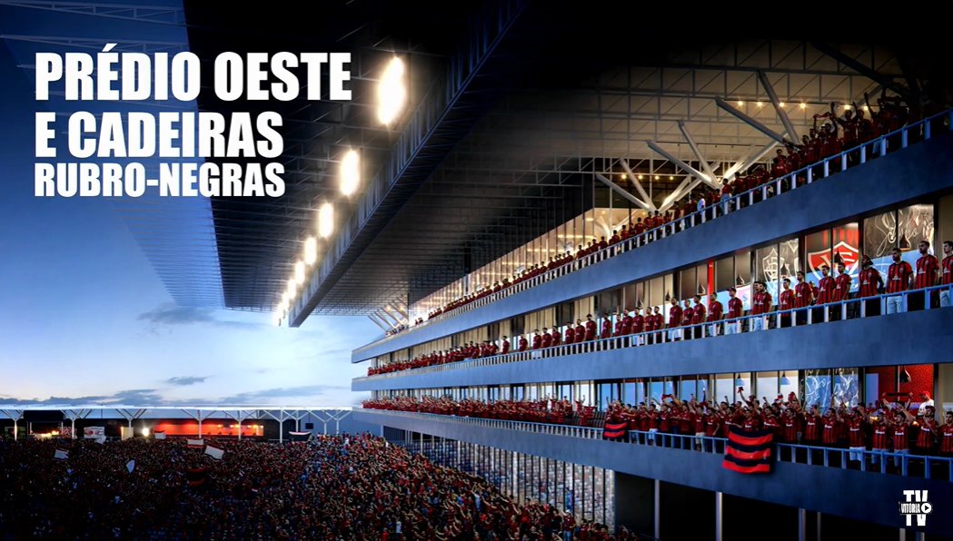 Nova arena Rubro-Negra terá aporte inicial de R$ 450 milhões e vai ter arquibancada coberta