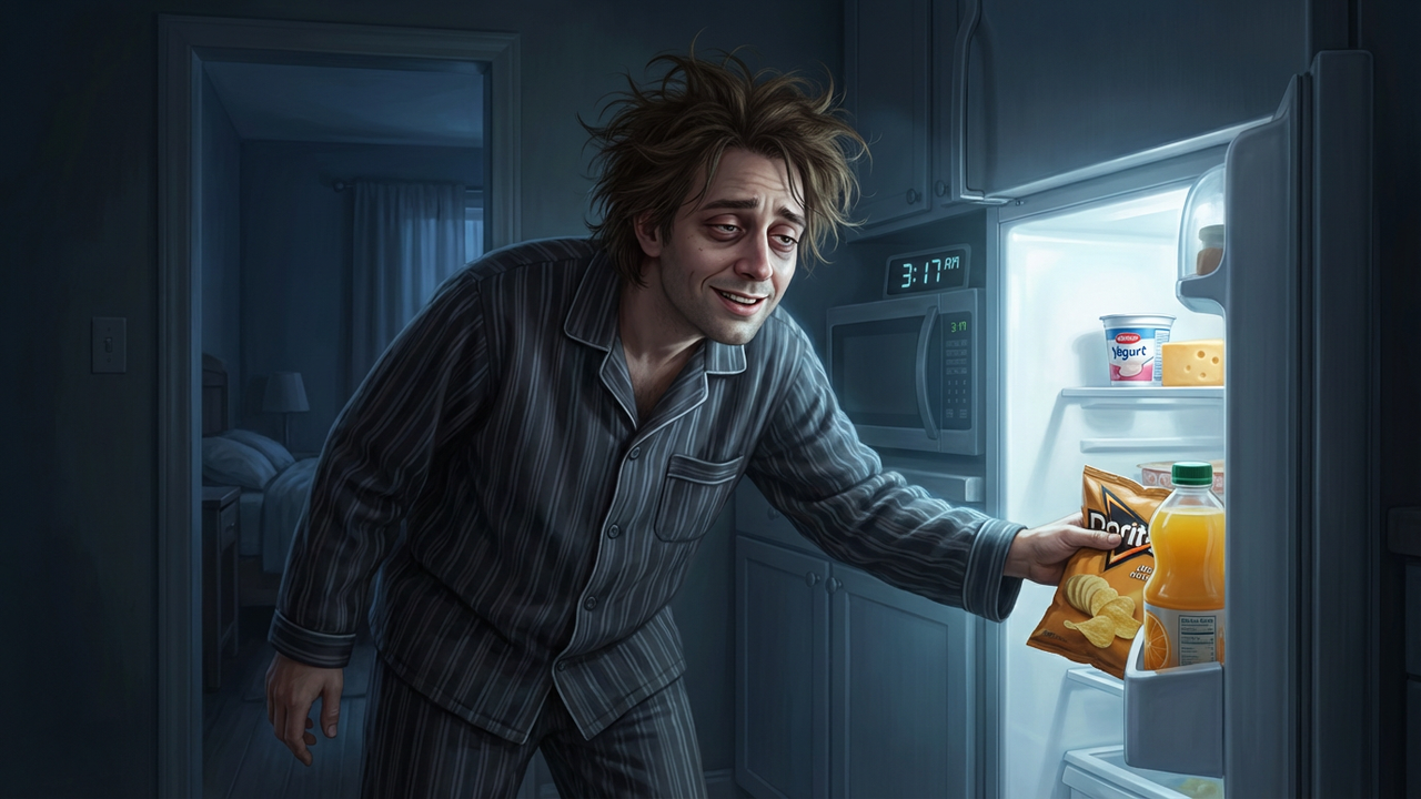 O que significa quando uma pessoa acorda no meio da noite para “assaltar” a geladeira, segundo a psicologia