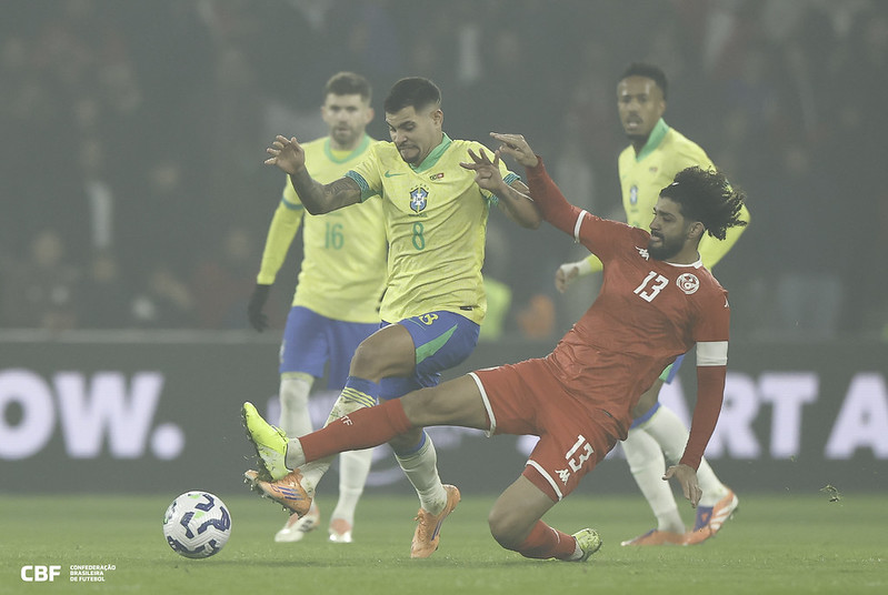 Queridinho de Ancelotti perde pênalti e Seleção Brasileira fica no empate com a Tunísia