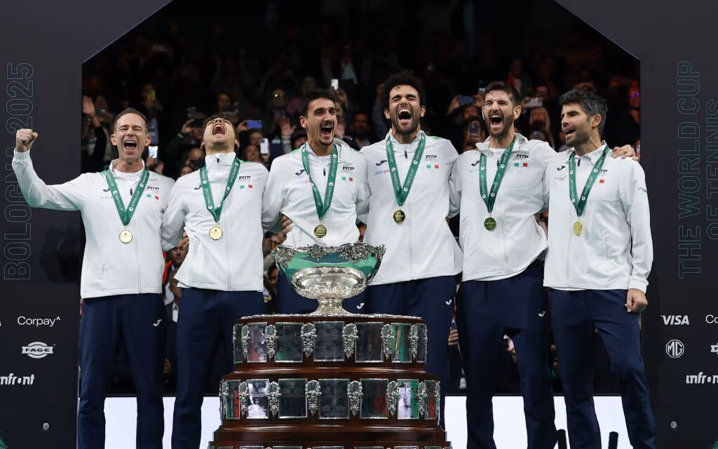 Título da Copa Davis 2025 rende premiação milionária à Itália