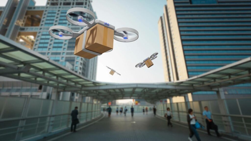 Drone de entrega da Amazon arrebenta cabo de Internet
